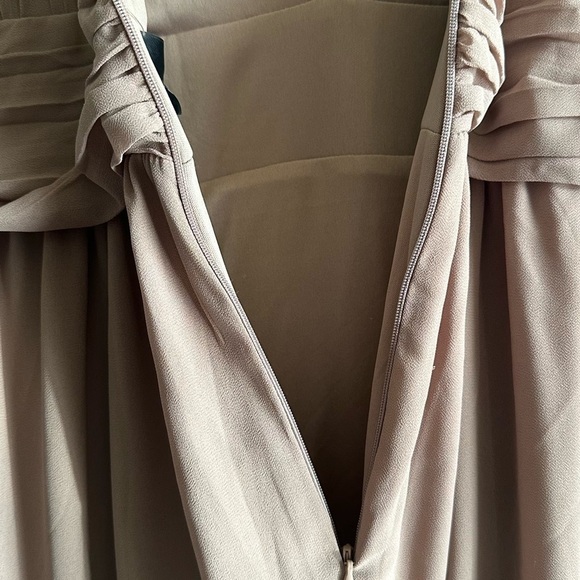 NWT LULU'S TAUPE FORMAL/PARTY SLEEVELESS MAXI DRESS XL - Picture 5 of 8
